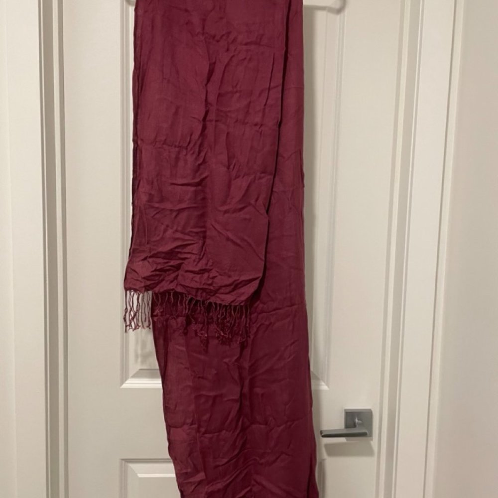 Scarf - burgundy